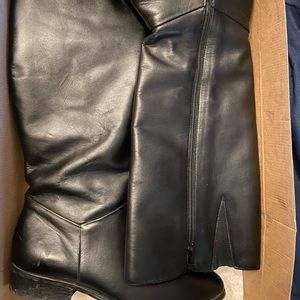 Calf high black boots